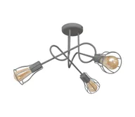 Lampy sufitowe - Żyrandol natynkowy OXFORD 3xE27/60W/230V szary - miniaturka - grafika 1