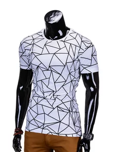 T-shirt - biały S817 - Koszulki męskie - miniaturka - grafika 3