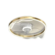 Wentylatory sufitowe - Wentylator sufitowy z oświetleniem, ściemnialny LED, nowoczesny design, A, bezstopniowe ściemnianie - miniaturka - grafika 1