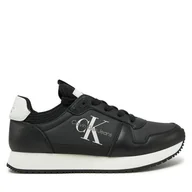 Sneakersy damskie - Sneakersy Calvin Klein Jeans YW0YW01616 Czarny - miniaturka - grafika 1
