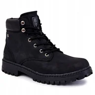 Buty trekkingowe męskie - Męskie Trapery Memory Big Star KK174209 Czarne 44 - miniaturka - grafika 1