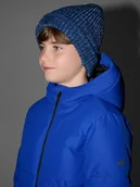 Czapki dla dzieci - 4F Czapka beanie odblaskowa chłopięca - niebieska Uniwersalny - miniaturka - grafika 1