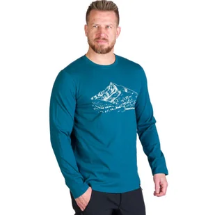 Koszulka z długim rękawem NORTHFINDER Thornton ink blue XL - Koszulki sportowe męskie - miniaturka - grafika 1