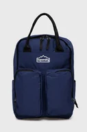 Plecaki - Superdry plecak damski kolor granatowy duży gładki - miniaturka - grafika 1