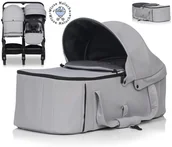 Akcesoria do wózków - LEKKA MIĘKKA GONDOLA WKŁAD NIEMOWLĘCY DO WÓZKA EASYGO ECHO CLOUD GRAY - miniaturka - grafika 1