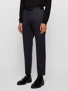 Spodnie męskie - BOSS Spodnie materiałowe Banks4-J 50444083 Granatowy Slim Fit - grafika 1