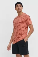 Koszulki męskie - Superdry t-shirt bawełniany męski kolor pomarańczowy wzorzysty - miniaturka - grafika 1