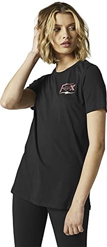 Fox Racing Damska koszulka Pushin Dirt Short Sleeve Tee T-Shirt, czarny, M
