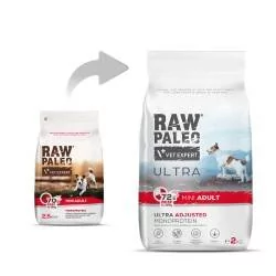 Vetexpert Raw Paleo Ultra Beef Adult Mini 2 kg - Sucha karma dla psów - miniaturka - grafika 2