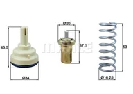 Termostaty - Termostat, płyn chłodzący Mahle TX 181 105D - miniaturka - grafika 1