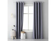 Zasłony - Room99 Zasłona ROOM99 Aura Dark Grey, 140x250 cm - miniaturka - grafika 1