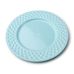 Talerz płaski Diamond niebieski 26,5 cm - Talerze - miniaturka - grafika 1
