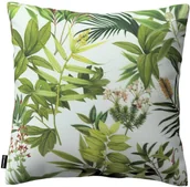 Poszewki na poduszki - Dekoria pl Poszewka Kinga na poduszkę zielono-czerwona rośliność na białym tle 43 × 43 cm Tropical Island 100-143-69 - miniaturka - grafika 1