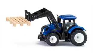 SIKU 1544 Traktor z widłami i paletami New Holland - Samochody i pojazdy dla dzieci - miniaturka - grafika 1