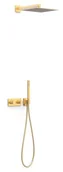 Zestawy prysznicowe - Zestaw podtynkowy TRES B-system 24-K Matowe Złoto 30725204OM - miniaturka - grafika 1