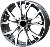 Felgi aluminiowe - 4 FELGI ALUMINIOWE 713 19 5x112 MB - polerowane + czarny - miniaturka - grafika 1