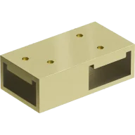 Akcesoria do armatury i ceramiki - Mexen łącznik T do wsporników ściennych, złoty szczotkowany - 800-09-55 - miniaturka - grafika 1