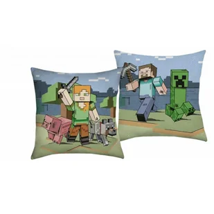 Poduszka 40x40 Minecraft Kids Halantex - Kołdry i poduszki dla dzieci - miniaturka - grafika 1