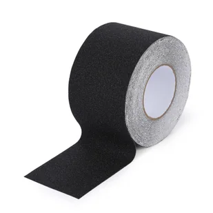Taśma antypoślizgowa, drobne ziarno, 100 mm x 18,3 m, 5 szt, czarna - Taśmy izolacyjne i naprawcze - miniaturka - grafika 1