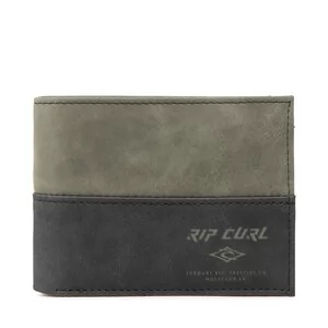 Portfele - Duży Portfel Męski Rip Curl - Archie Rfid Pu All Day BWUAT9 Black/Olive 6696 - grafika 1