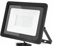Lampy pozostałe - Naświetlacz LED 100W b.neutralna 4000K 11500lm obudowa CZARNA IP65 GERMINA - miniaturka - grafika 1