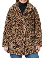 Kurtki damskie - bestseller a/s Damska kurtka VMROME Faux FUR BOOS kurtka, Tigers Eye/AOP: Leo, S - miniaturka - grafika 1