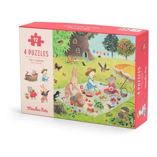 Puzzle La Grande Familie – Moulin Roty - Puzzle - miniaturka - grafika 1