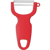 Obieraczki - Obieraczka obierak do warzyw owoców poziomy dł. 110 mm - czerwony - miniaturka - grafika 1