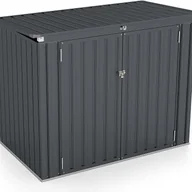 Altany ogrodowe - Altanki Ogrodowe, Metalowa Szopa, Podnoszona Pokrywa, Konstrukcja z Podwójnymi Drzwiami, Wzmocniona Konstrukcja, 172 x 100 x 129 cm, Szary - miniaturka - grafika 1