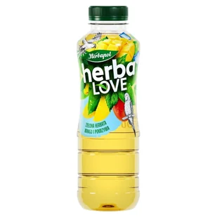 Herbapol Napój HerbaLOVE o Smaku Zielonej Herbaty Mango i Pokrzywy. - Soki i napoje niegazowane - miniaturka - grafika 1