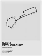 Plakaty - Red bull ring, Baku, gray - plakat Wymiar do wyboru: 40x60 cm - miniaturka - grafika 1
