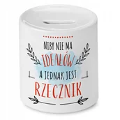 Skarbonki - Skarbonka Dla Rzecznika na Urodziny na Prezent z Nadrukiem ze Zdjęciem + Opakowanie na prezent (wzór 03) - miniaturka - grafika 1