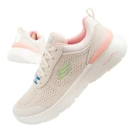 Buty trekkingowe damskie - Buty sportowe sneakersy damskie Skechers Air Dynamight 2.0 beżowe - miniaturka - grafika 1