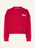 Bluzy dla dziewczynek - Tommy Hilfiger Bluza Nierozpinana rot - TOMMY HILFIGER - miniaturka - grafika 1