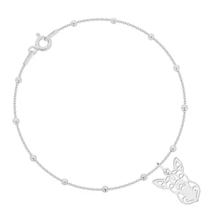 Srebrna bransoletka z pieskiem chihuahua - Bransoletki - miniaturka - grafika 1