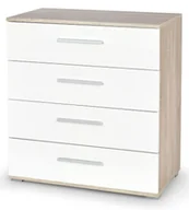 Inne meble do salonu - Minimalistyczna komoda Kaloe C4 - biała + dąb sonoma - miniaturka - grafika 1