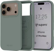 Etui i futerały do telefonów - Etui silikonowe Supero MagSkin MagSafe do iPhone 17 Pro Max, zielone - miniaturka - grafika 1