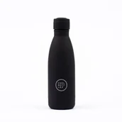 Zestawy naczyń dla dzieci - Cool Bottles Butelka termiczna 350 ml Triple cool Mono Black - miniaturka - grafika 1