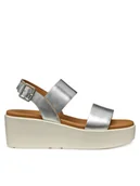 Sandały damskie - Geox Sandały D Xand 2.2S D45M1A 000CF C1007 Srebrny - miniaturka - grafika 1