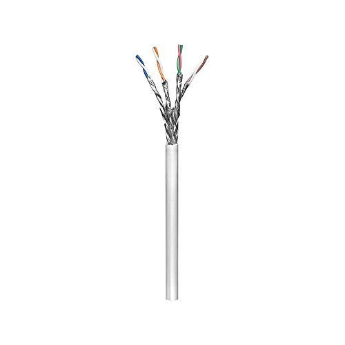 Goobay 50977 CAT 6 kabel sieciowy, S/FTP (PiMF), szary, CU, AWG 23/1 (Solid), LSZH