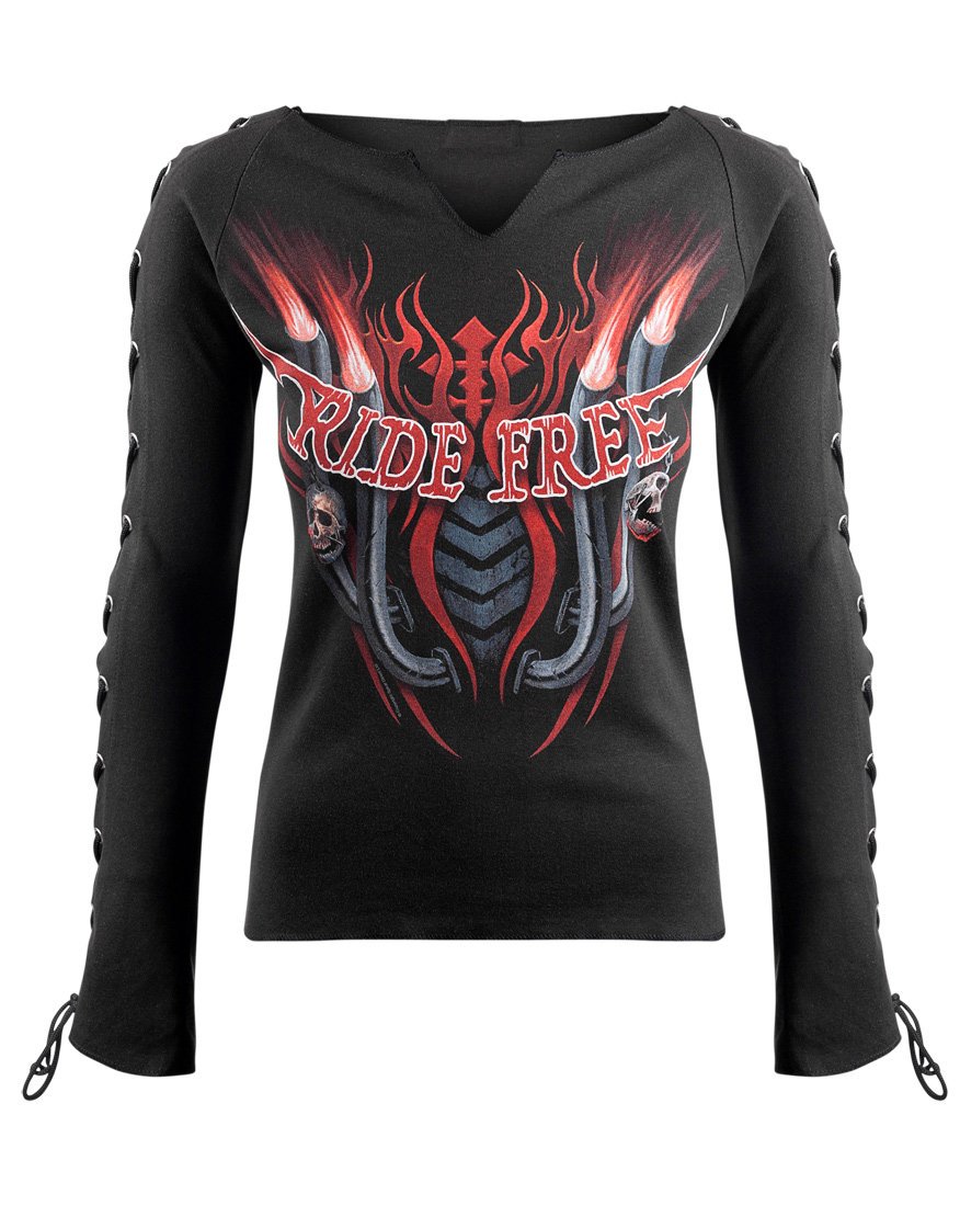 bluzka damska RIDE FREE długi rękaw-S