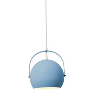Lampy sufitowe - Niebieska lampa wisząca Colorado metalowa kula nad stół - miniaturka - grafika 1