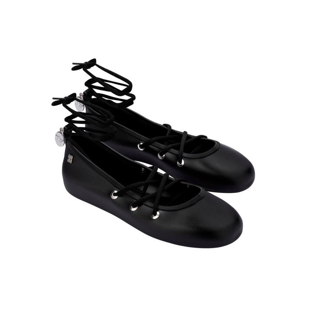 Melissa Beta AD Black Baleriny Damskie Czarne 38