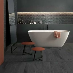 ABK Crossroad Wood Coal - płytka ceramiczna/gres 20x120 cm rett. 9 mm naturale - Płytki ceramiczne - miniaturka - grafika 1