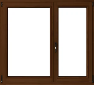 Lupol 3-szybowe fasadowe lakier kolor orzech O18 90 RU/R 1465x1135 mm - Okna - miniaturka - grafika 1