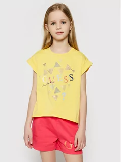 Koszulki dla dziewczynek - Guess T-Shirt J1GI05 K6YW1 Żółty Regular Fit - grafika 1