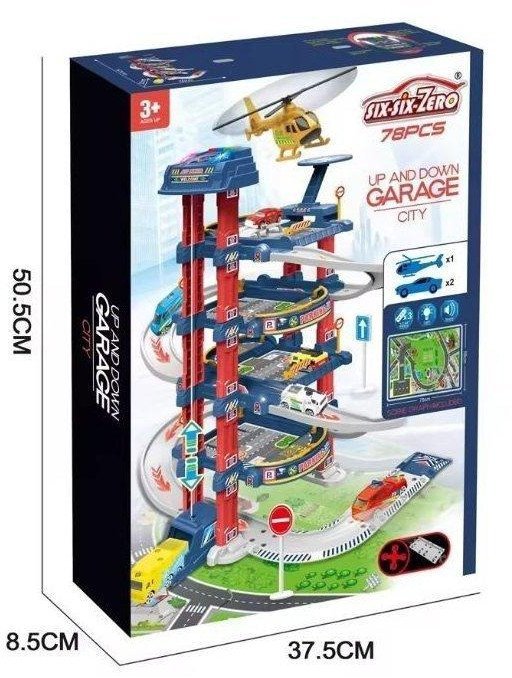 Extralink Kids Parking samochodowy garaż z elektryczną widną autka samochodziki dla dzieci