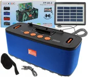 Inne akcesoria audio-wideo - Przenośny Głośnik Radio Bluetooth Solar Bezprzewod - miniaturka - grafika 1