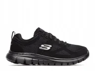 Buty sportowe męskie - Buty Męskie Skechers 52635BBK Burns Agoura Czarne 41 - miniaturka - grafika 1