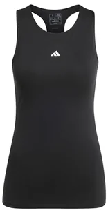 adidas Damska koszulka bez rękawów Techfit Racerback, XS, czarna - Koszulki i topy damskie - miniaturka - grafika 1